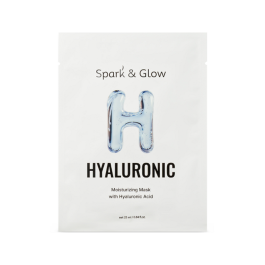 Spark&Glow Маска тканевая для лица увлажняющая - Spark&Glow Moisturizing mask with hyaluronic acid, 25мл