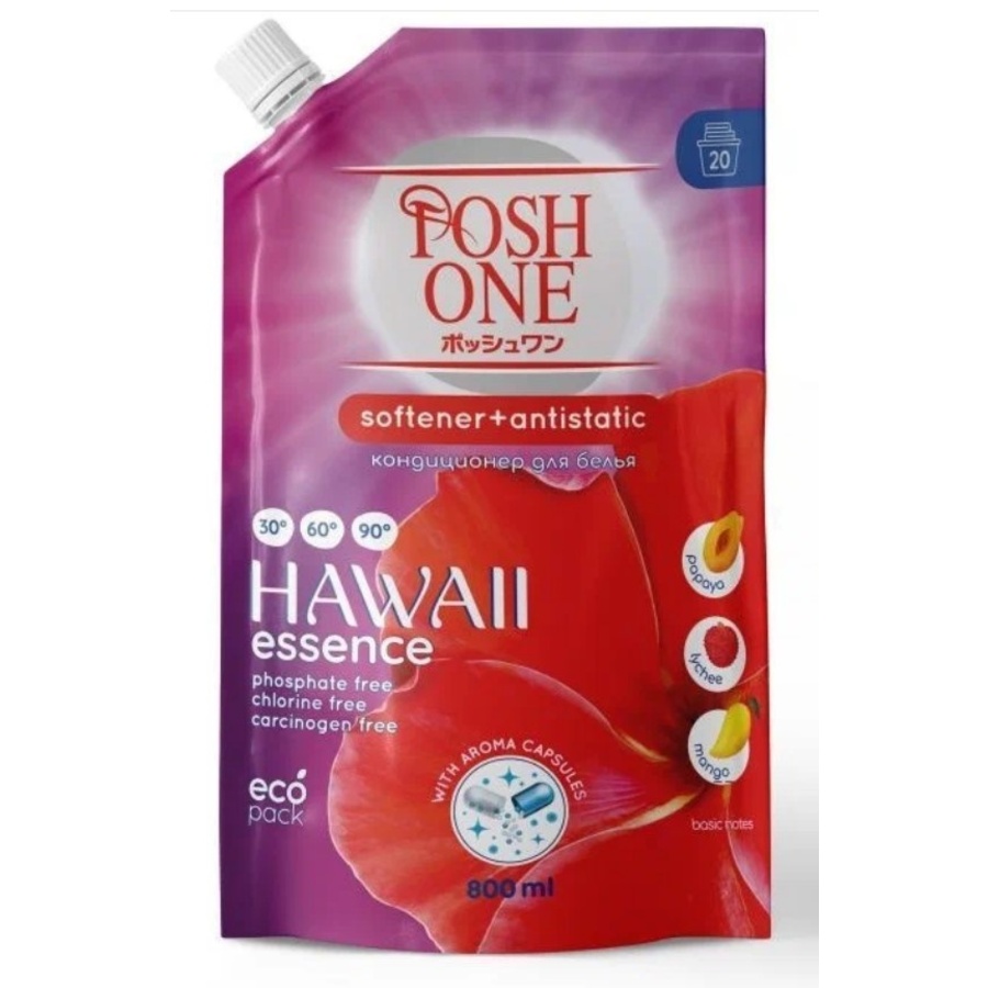 undefined Кондиционер для белья - Hawaii Essence з/б, 800 мл Posh One