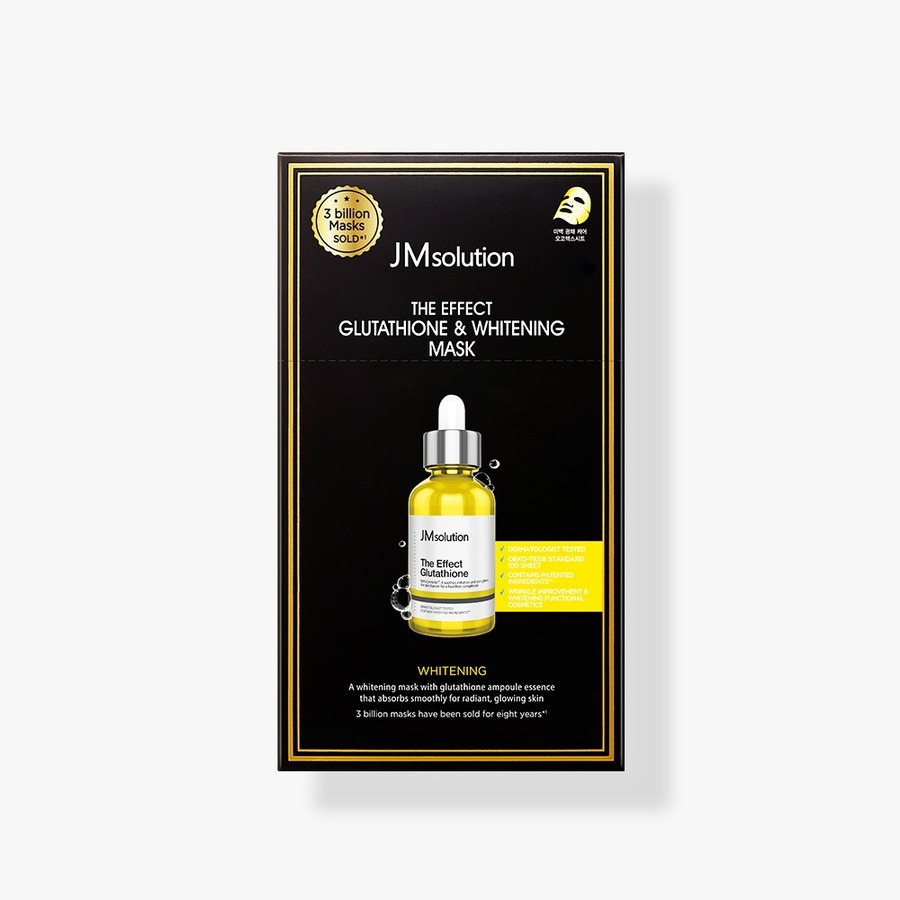 JM SOLUTION Тканевая маска с глутатионом 24мл JM SOLUTION THE EFFECT GLUTATHIONE & WHITENING MASK
