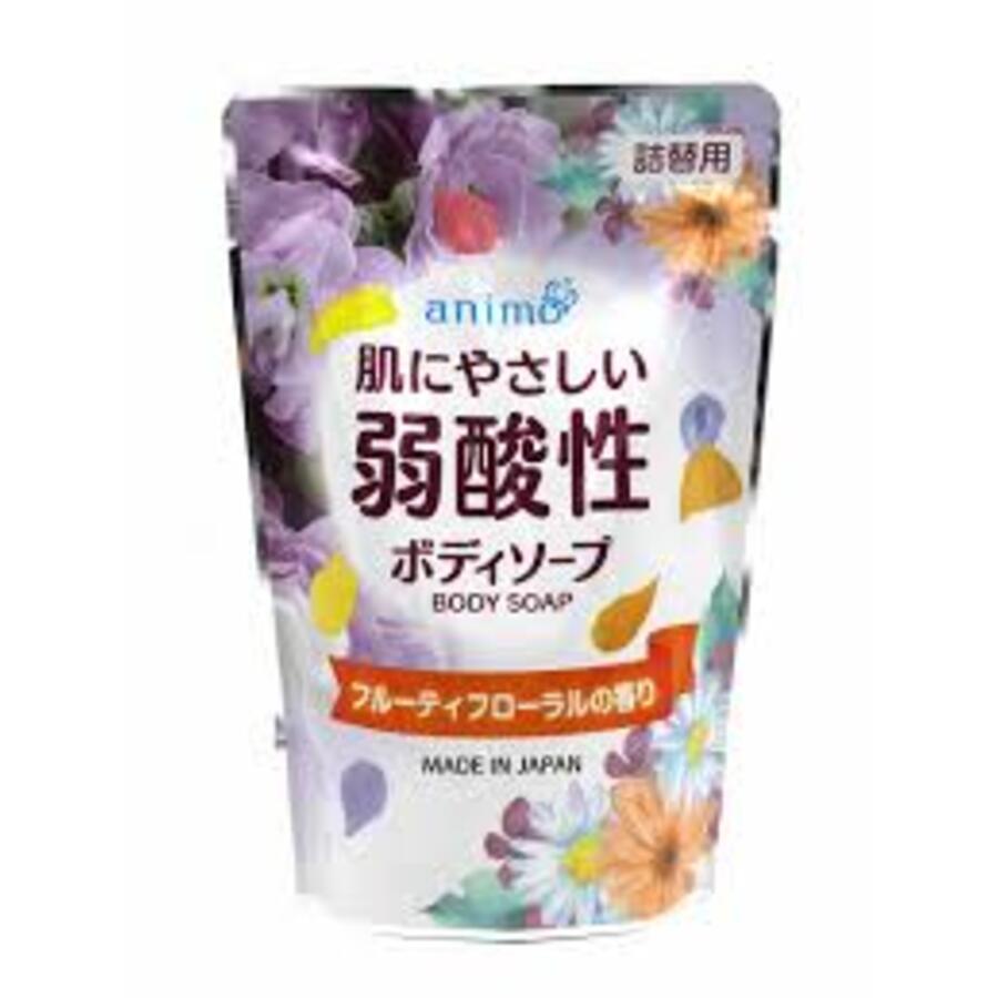 ROCKET SOAP Мягкое мыло для тела Rocket Soap "Animo" с фруктово-цветочным ароматом, запасной блок, 340 мл.