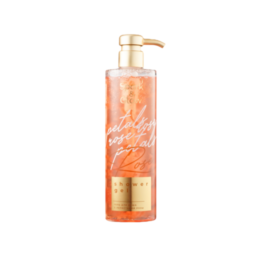 Spark&Glow Гель для душа с лепестками розы - Rose petal shower gel, 500млSpark&Glow