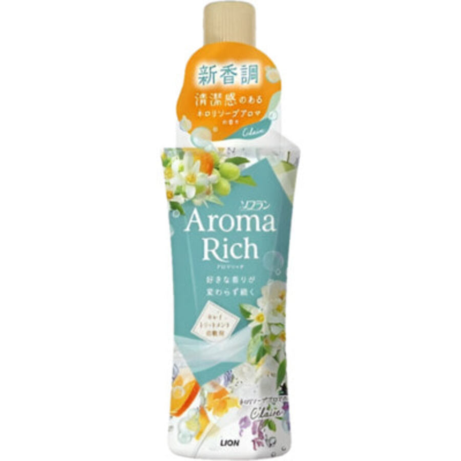 LION Кондиционер для белья с богатым ароматом натуральных масел, 480 мл.Lion "Aroma Rich Claire"