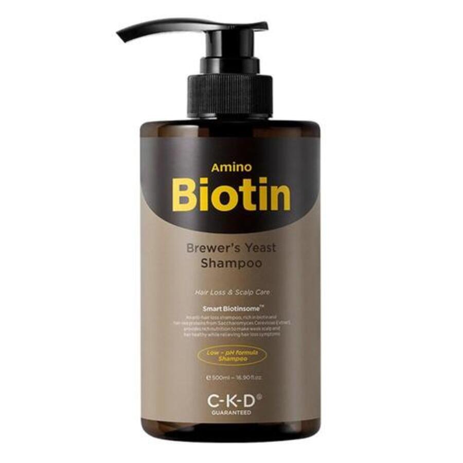 DERMA FACTORY Шампунь с аминобиотином и пивными дрожжами - CKD Amino biotin brewer's yeast shampoo, 500 мл