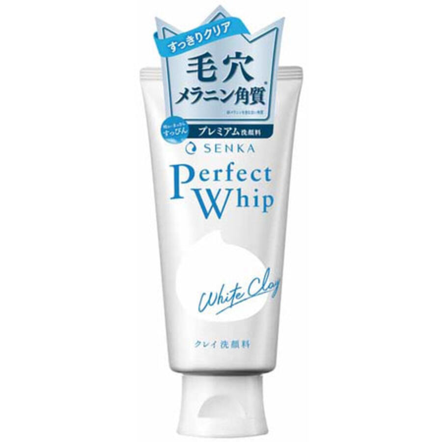 SHISEIDO Очищающая пенка для умывания на основе белой глины, 120 г.Shiseido "Senka Perfect White Clay"