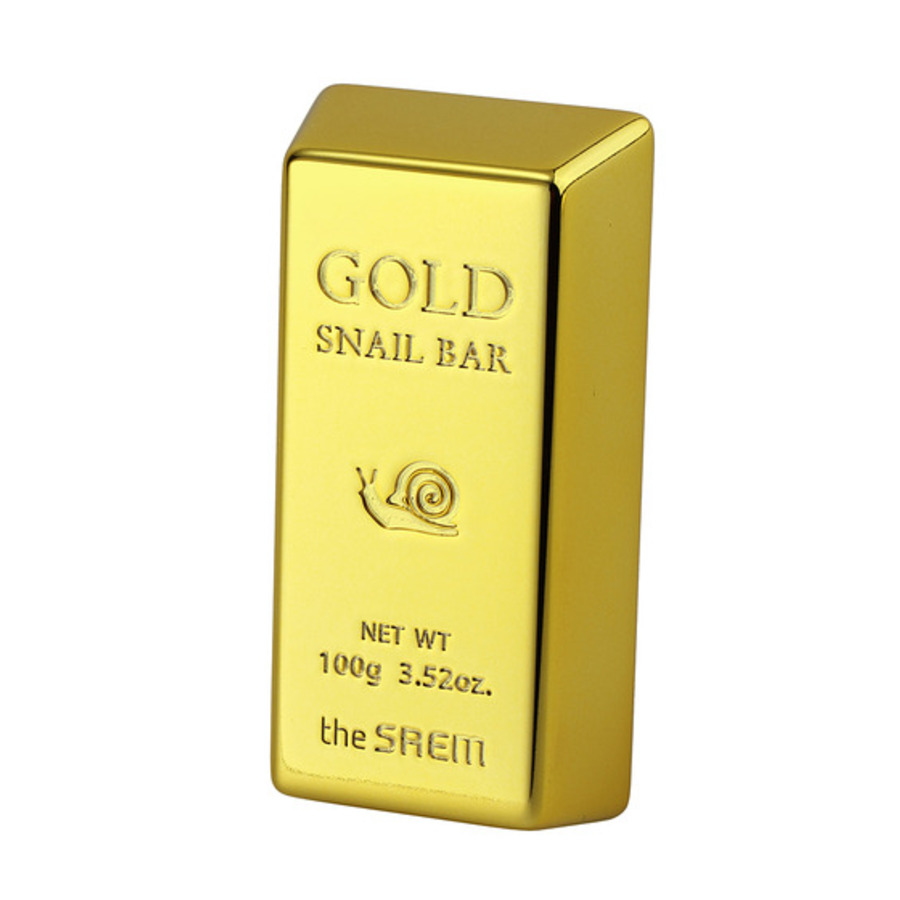THE SAEM Snail Мыло для умывания с экстрактом золота, муцина улитки, оливы The Saem Gold Snail Bar 100гр
