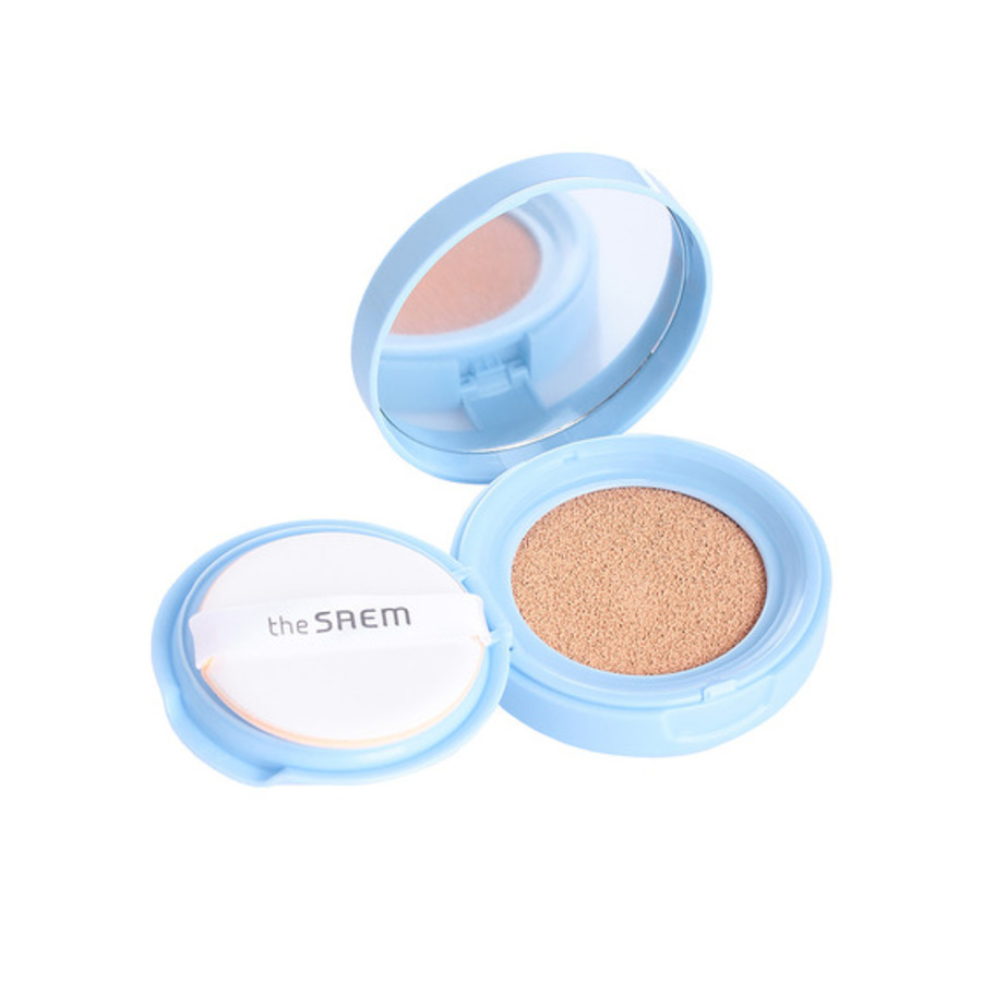 Кушон для лица для маскировки пор Saemmul Perfect Pore Cushion 02 Natural Beige The Saem THE SAEM THE SAEM Кушон для лица для маскировки пор Saemmul Perfect Pore Cushion 02 Natural Beige The Saem