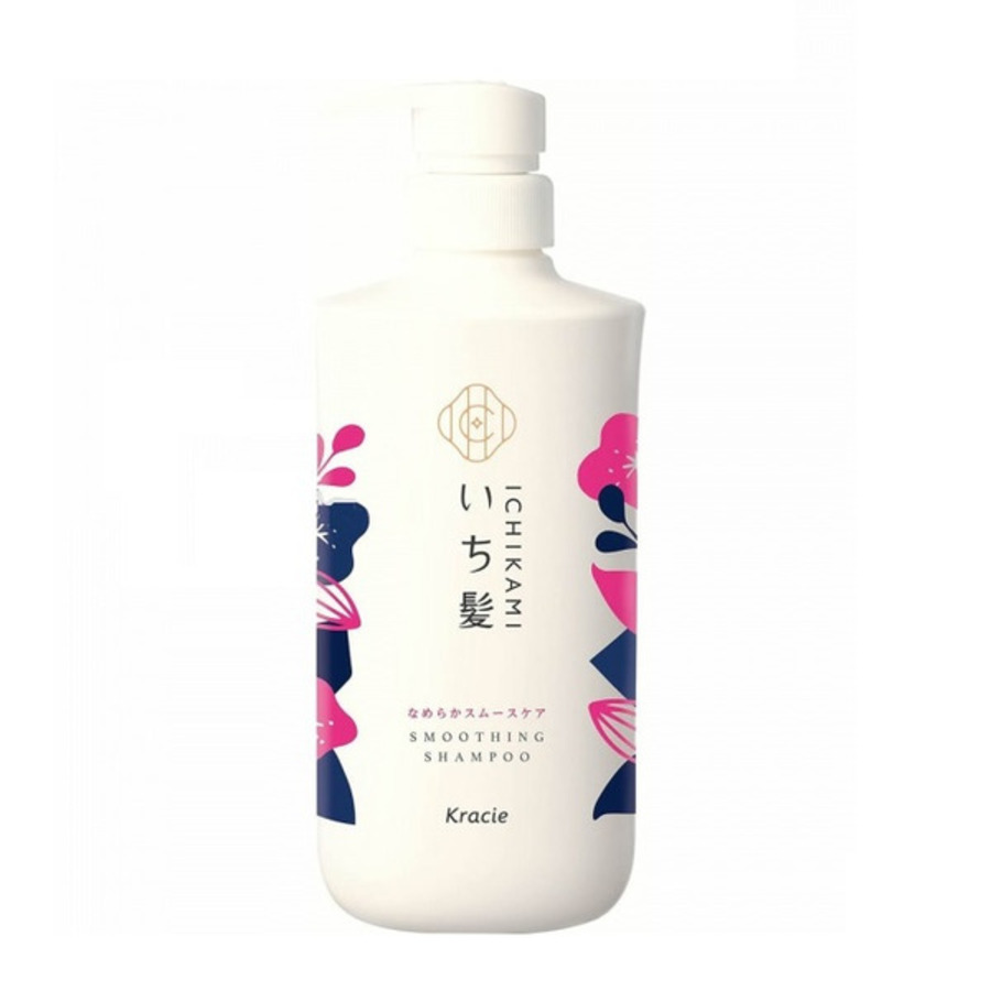 KRACIE IШампунь для поврежденных волос, разглаживающий, с ароматом цветущей горной вишни, 480мл KRACIE