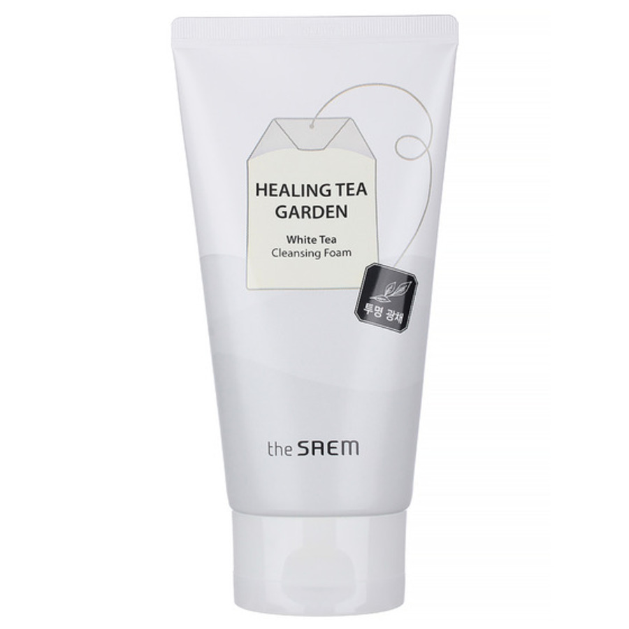 THE SAEM Пенка для лица очищающая с экстрактом белого чая Healing Tea White Tea Cleansing Foam,150ml The Saem