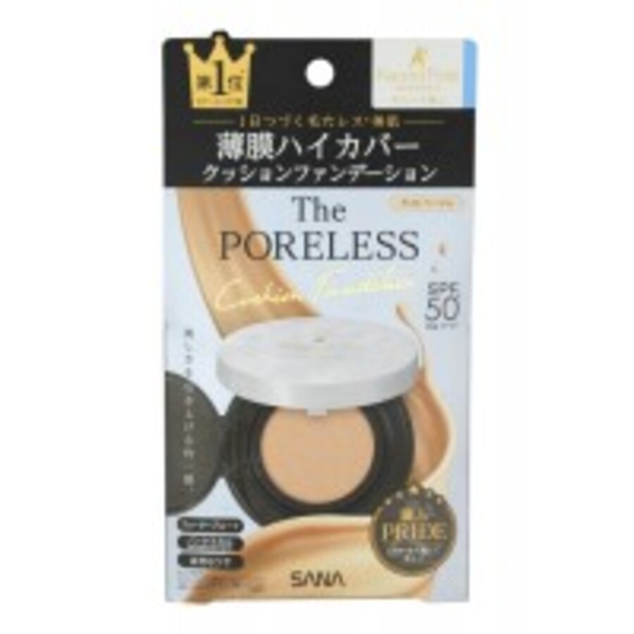 SANA PORELESS CUSION FOUNDATION Матирующая тональная основа – кушон под макияж, SPF50 PA++++, тон1/ 12гр