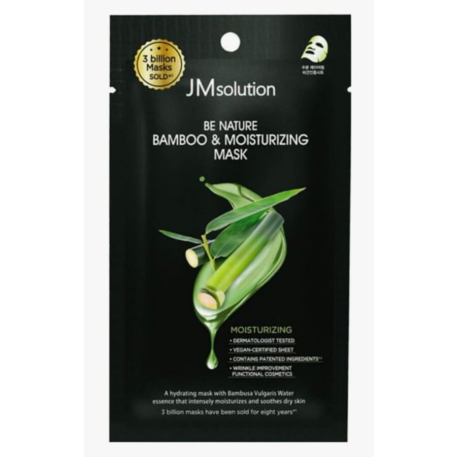 JM SOLUTION Увлажняющая тканевая маска с экстрактом бамбука 24мJM SOLUTION BE NATURE BAMBOO & MOISTURIZING MASK