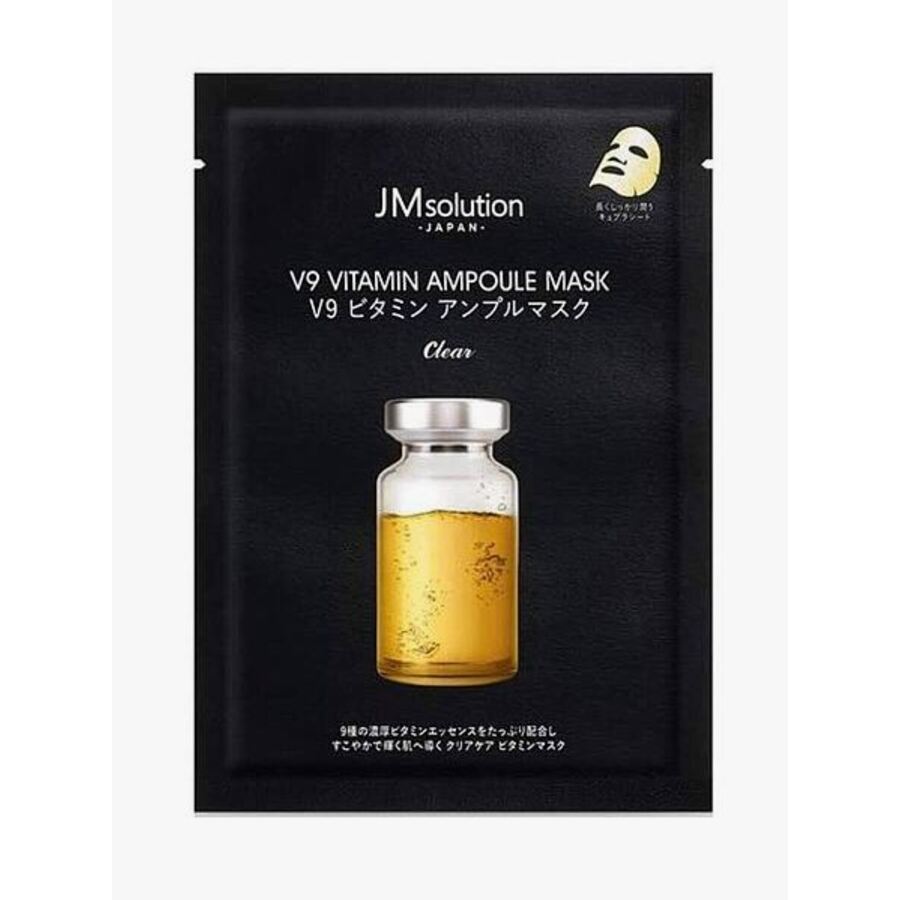 JM SOLUTION Витаминизированная ампульная тканевая маска 35млJM SOLUTION V9 VITAMIN AMPOULE GOLD FOIL MASK