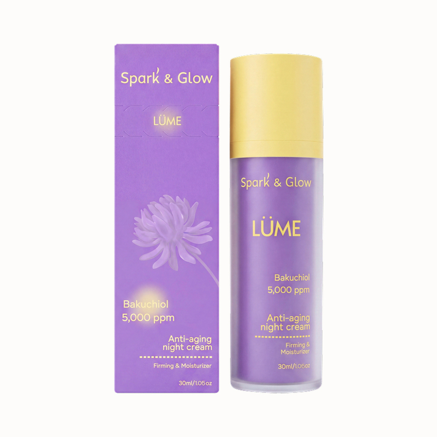 Spark&Glow Крем с бакучиолом ночной - Anti-aging night cream with bakuchiol, 30 мл Spark'&Glow