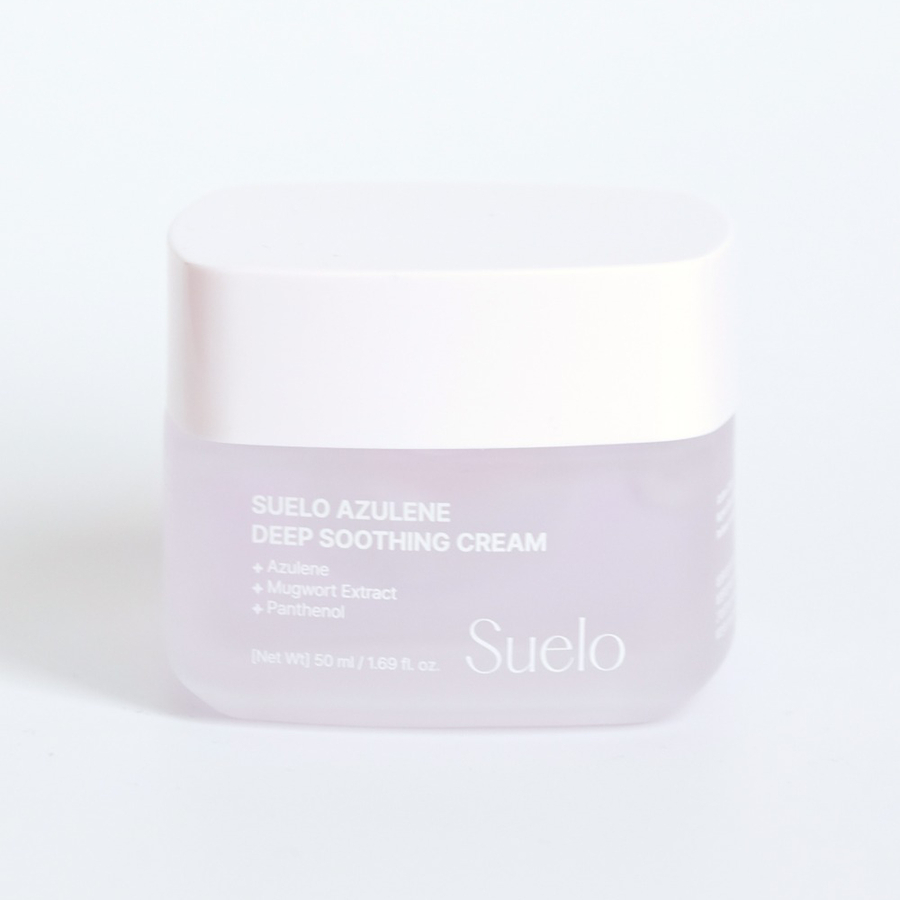 Suelo Восстанавливающий крем для лица с азуленом Azulene Deep Soothing Cream, 50 мл Suelo