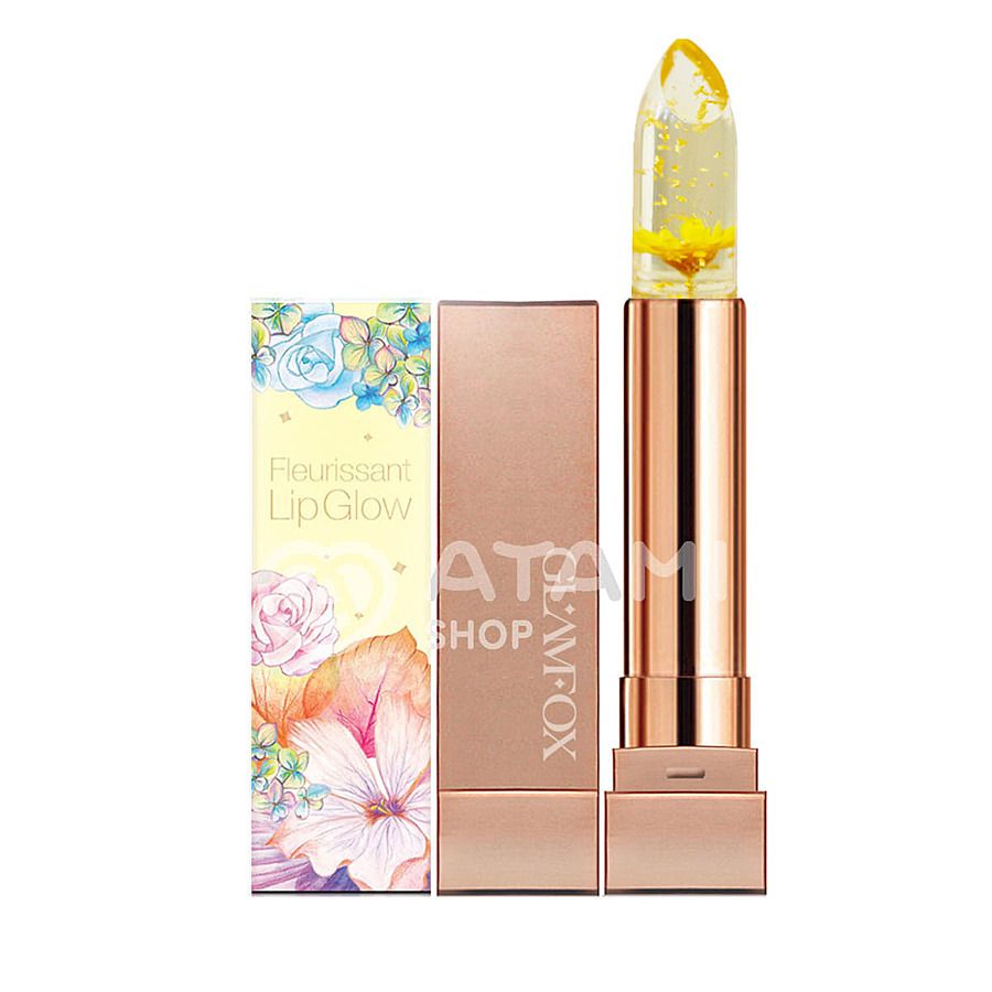 GLAMFOX Fleurissant Lip Glow, GL02 Honey Flower, 3.6гр. Тинт для губ с медоносным цветком