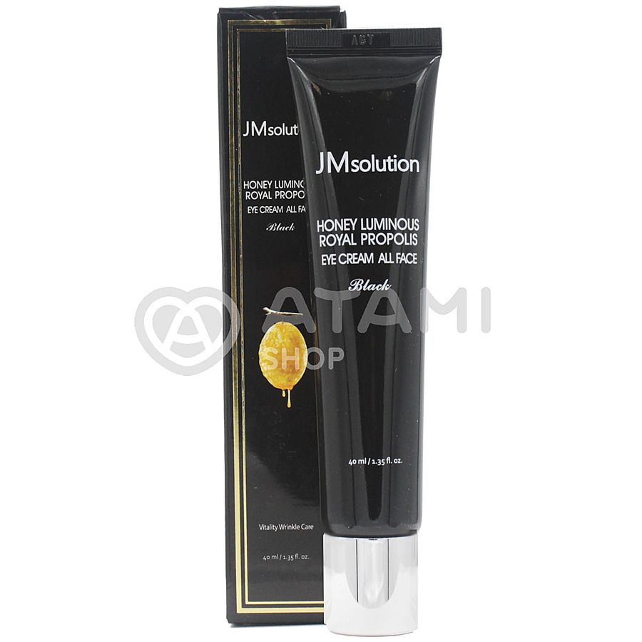 JM SOLUTION Honey Luminous Royal Propolis Eye Cream All Face, 40мл. Крем для век и лица увлажняющий с прополисом