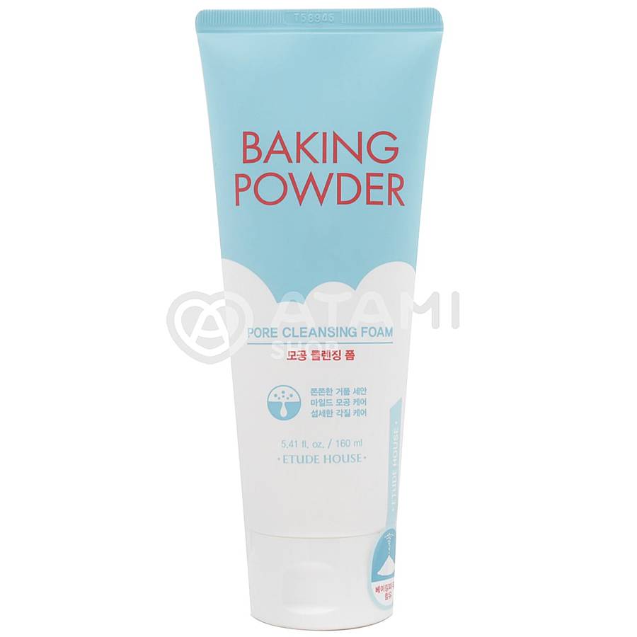 ETUDE Baking Powder Pore Cleansing Foam, 160мл. Пенка для умывания с содой