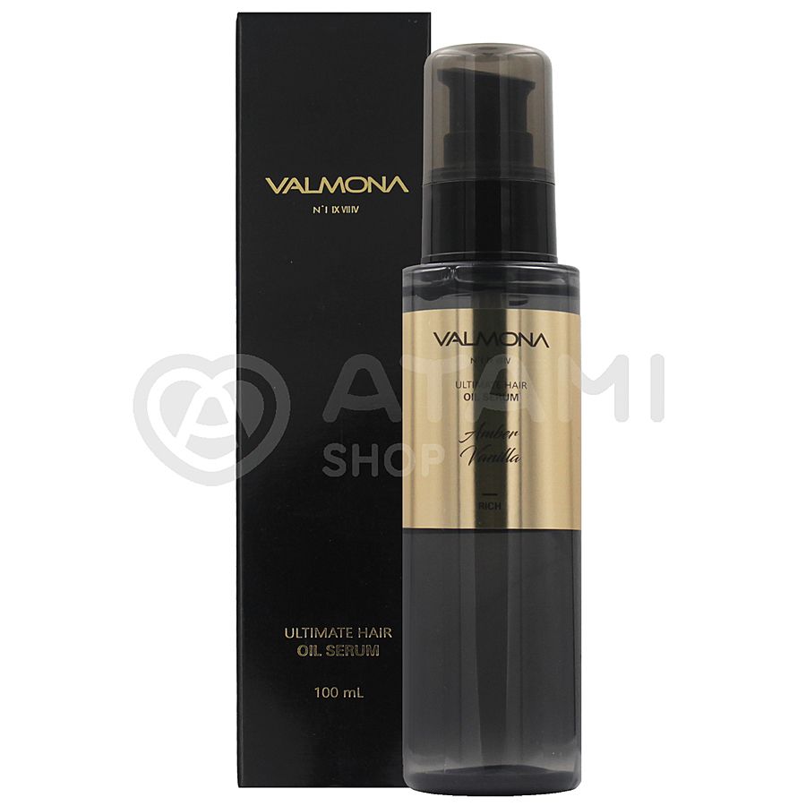 VALMONA Valmona Ultimate Hair Oil Serum Amber Vanilla, 100мл. Сыворотка для волос c ванилью