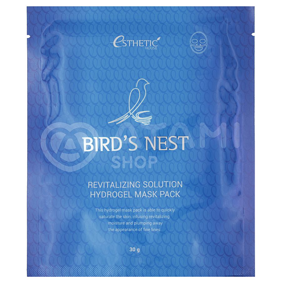 ESTHETIC HOUSE Esthetic House Bird's Nest Revitalizing Hydrogel Mask Pack, 28мл. Маска для лица гидрогелевая увлажняющая с экстрактом гнезда ласточки