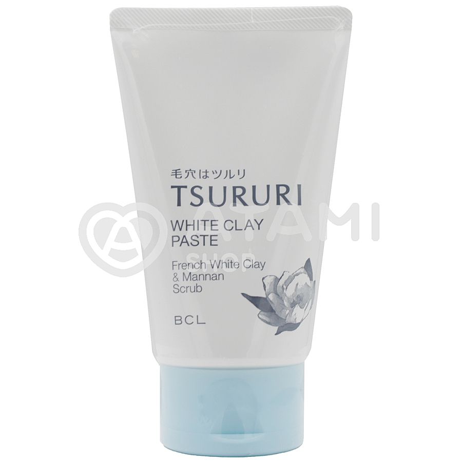 BCL Tsururi White Clay Paste, 120гр. Пенка-скраб для умывания с глиной