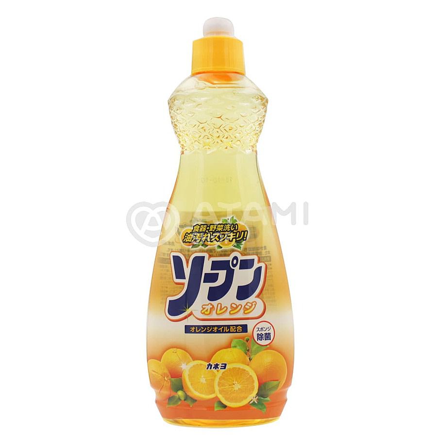 KANEYO Kaneyo Жидкость для мытья посуды овощей и фруктов сладкий апельсин, 600мл