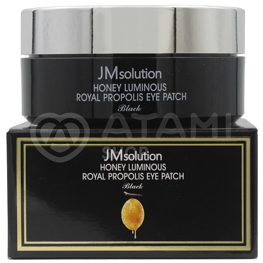 JM SOLUTION Honey Luminous Royal Propolis Eye Patch, 60шт. JMsolution Патчи для глаз гидрогелевые увлажняющие с прополисом и пептидами