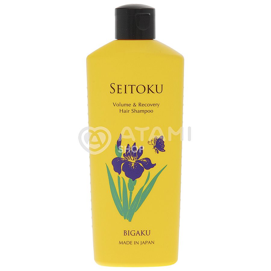 BIGAKU Seitoku Volume&Recovery Hair Shampoo, 330мл. Шампунь для объёма и восстановления волос с натуральными маслами манго и арганы