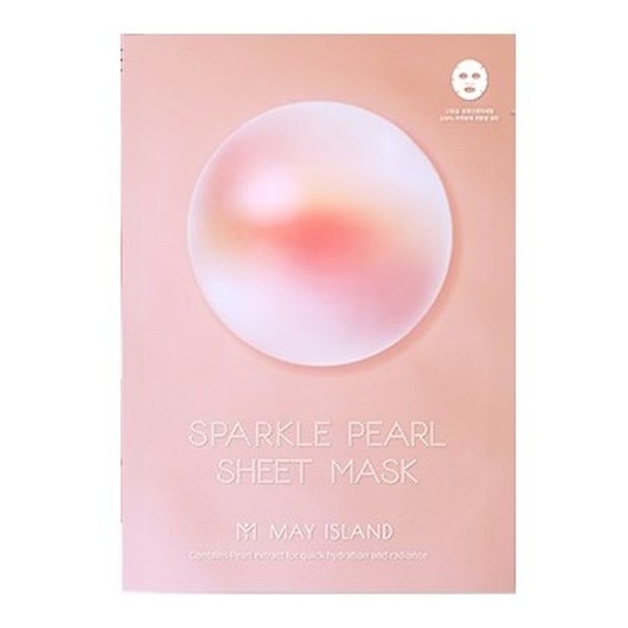 MAY ISLAND May Island Pearl Sheet Mask, 30гр. Маска для лица тканевая выравнивающая тон с экстрактом жемчуга