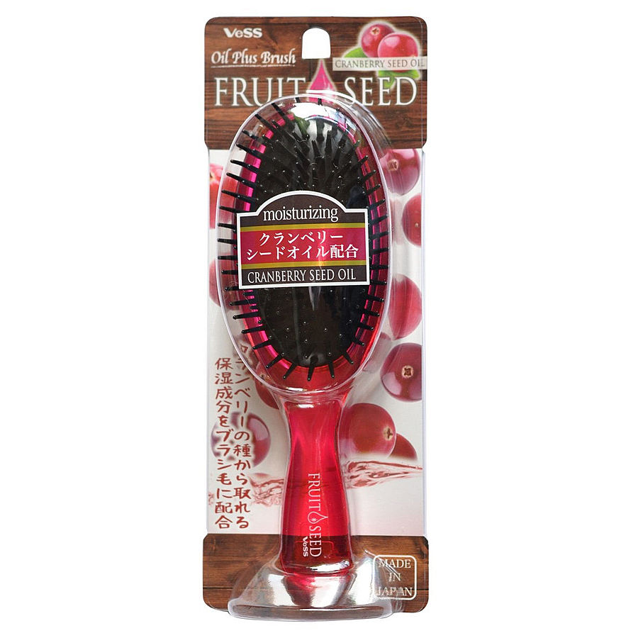 VESS Fruit Seed Brush, 1шт. Щетка для волос с маслом семян клюквы