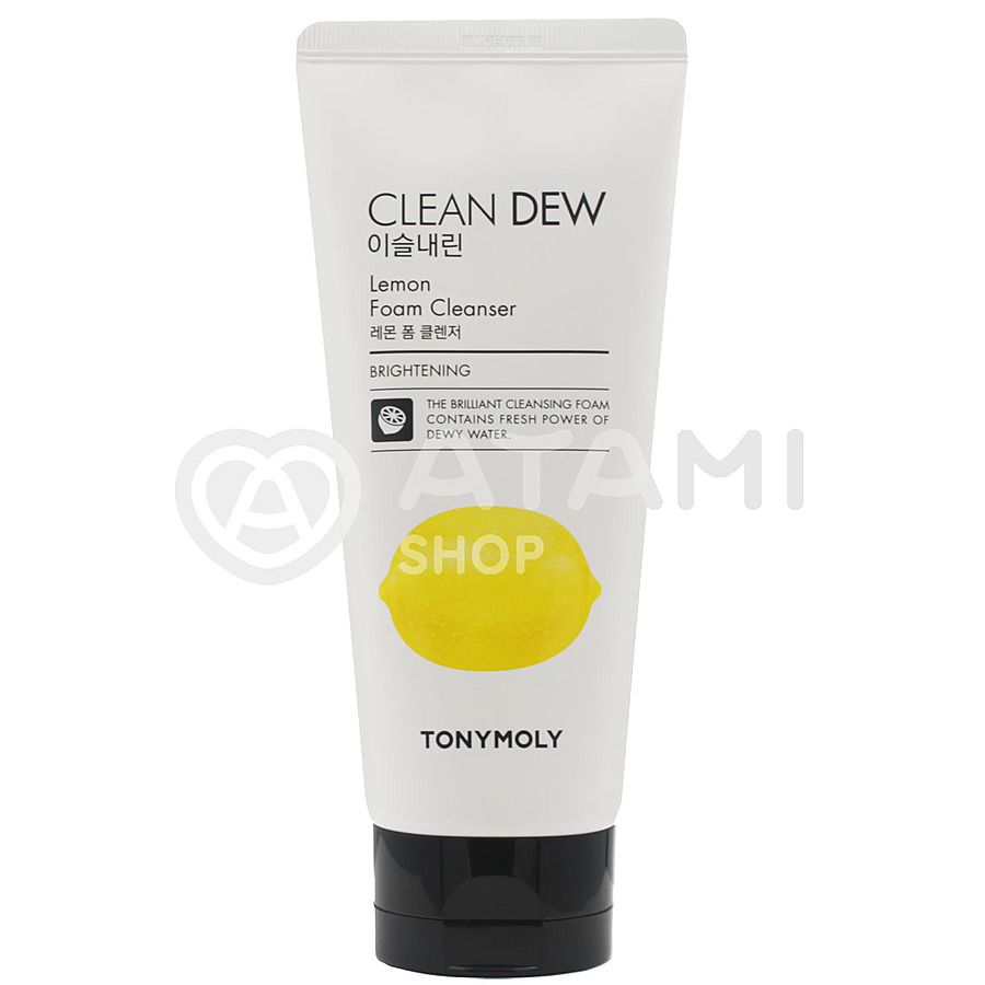 TONY MOLY Clean Dew Lemon Foam Cleanser, 180мл. Пенка для умывания c экстрактом лимона