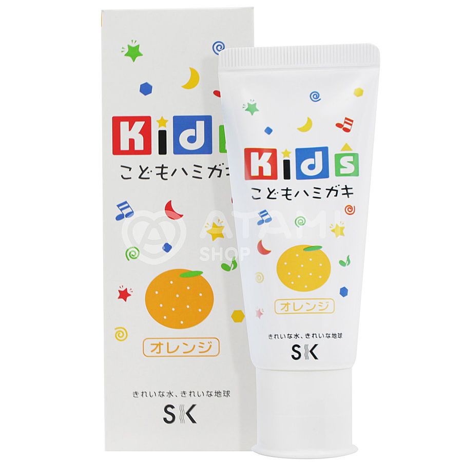SK KIDS Kids Toothpaste Orang Детская зубная паста с ароматом апельсина