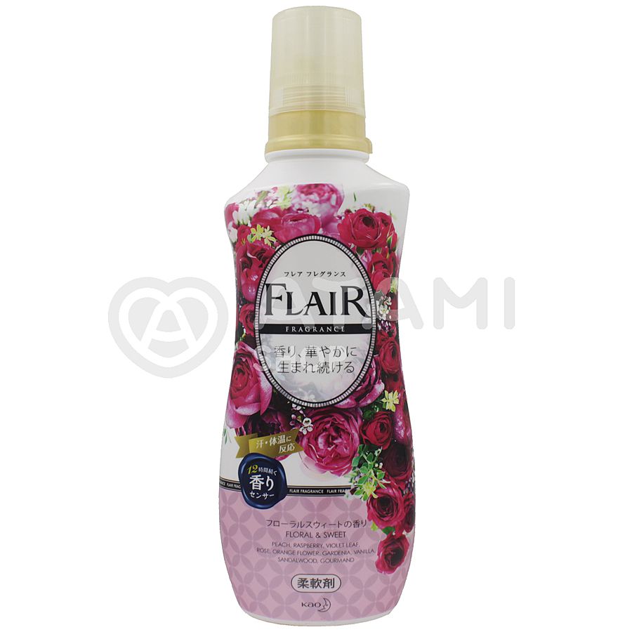 KAO Flare Floral&Suite, 570мл. Кондиционер для белья смягчающий со свежим цветочным ароматом