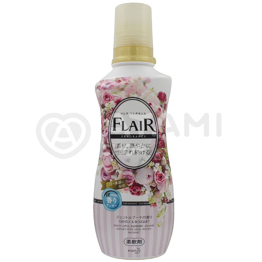 KAO Flaire Fragrance Gentle&Bouquet, 570мл. Кондиционер для белья смягчающий с нежным букетным ароматом