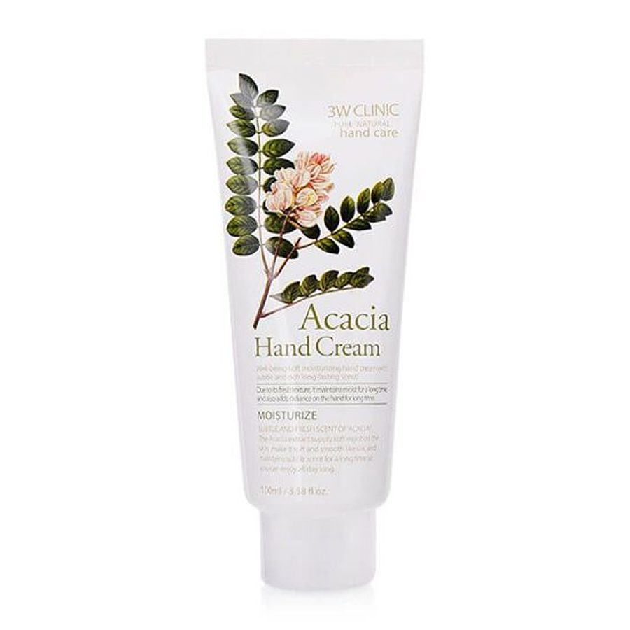 3W CLINIC Acacia Hand Cream, 100мл. Крем для рук увлажняющий с экстрактом акации