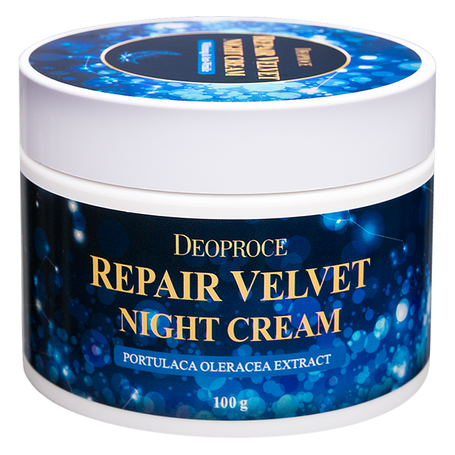DEOPROCE Moisture Repair Velvet Night Cream, 100гр. Крем для лица ночной восстанавливающий
