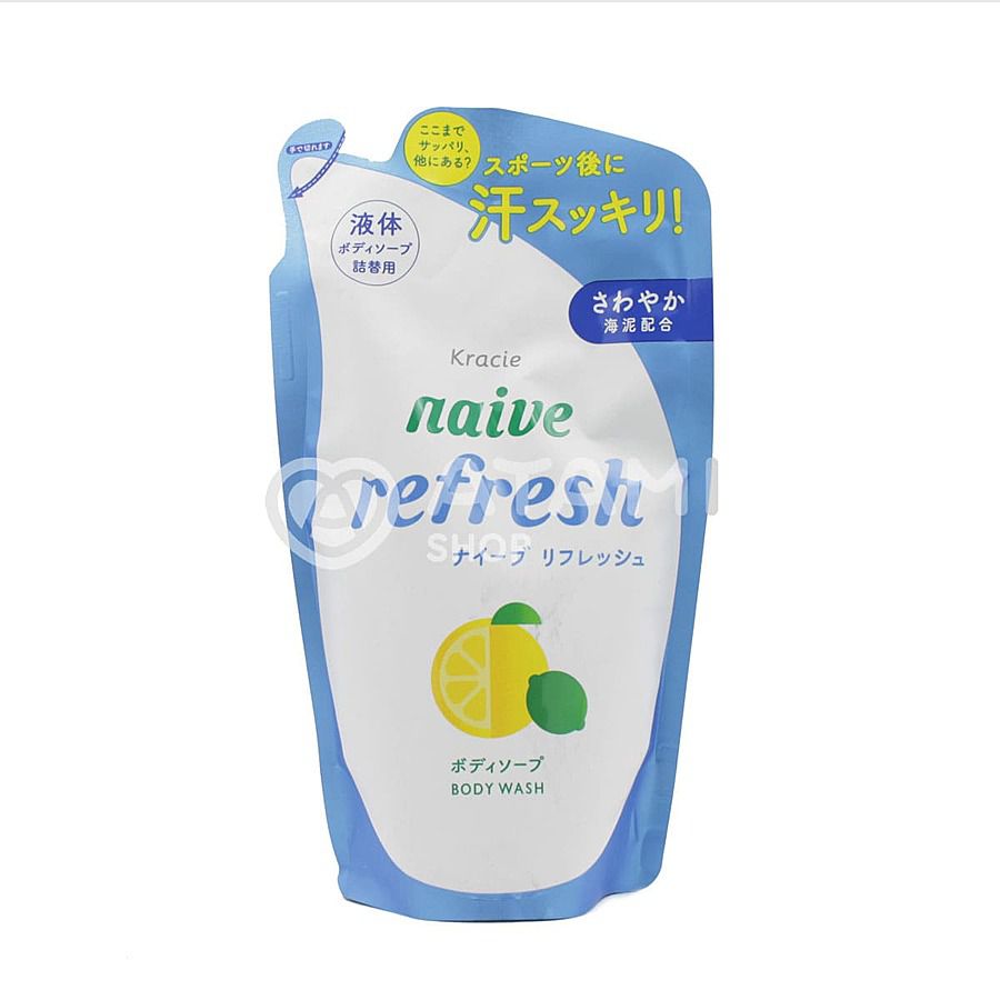 KRACIE Kracie Мыло жидкое для тела с ароматом цитрусовых -Kracie Naive Refresh Body Soap, сменная упаковка, 380мл