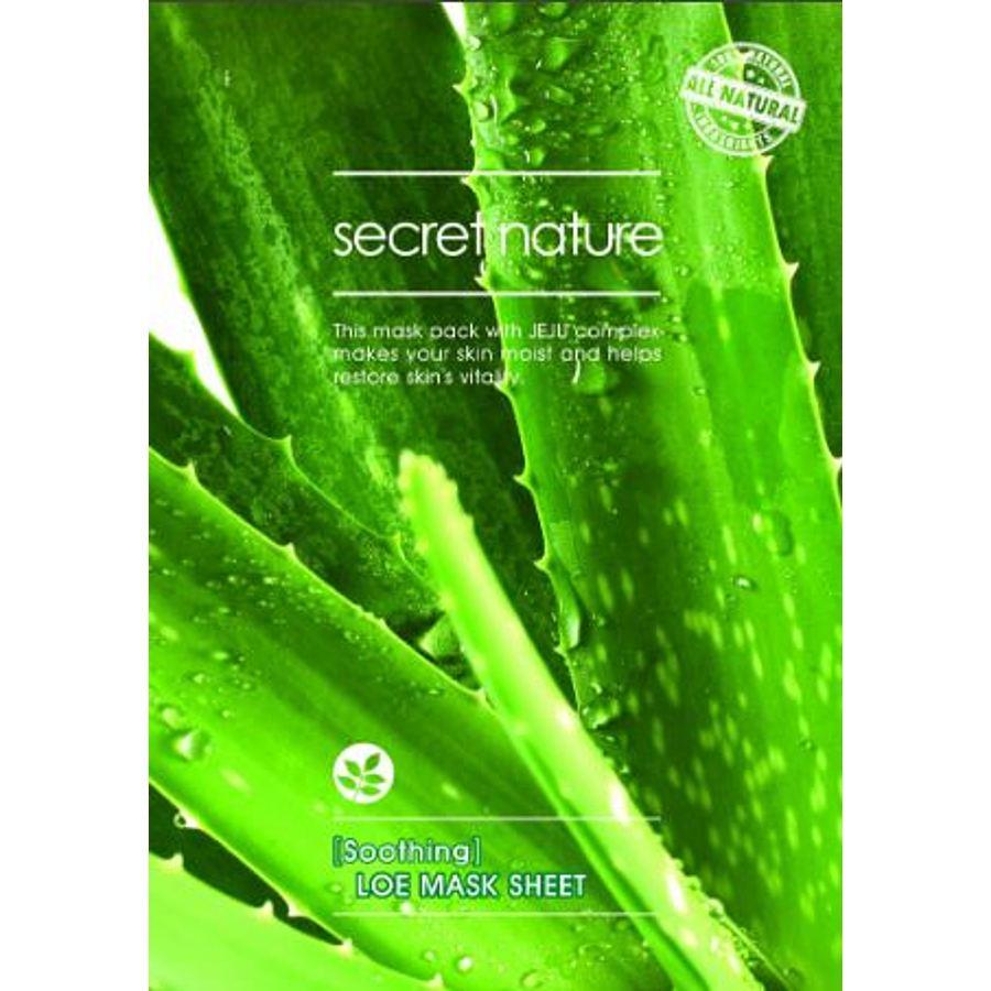 SECRET NATURE Secret Nature Soothing Aloe Mask Sheet Маска для лица тканевая с алоэ