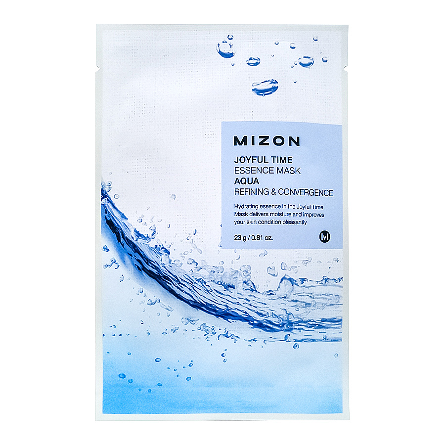 MIZON Joyful Time Essence Mask Aqua, 23гр. Маска для лица тканевая увлажняющая с морской водой