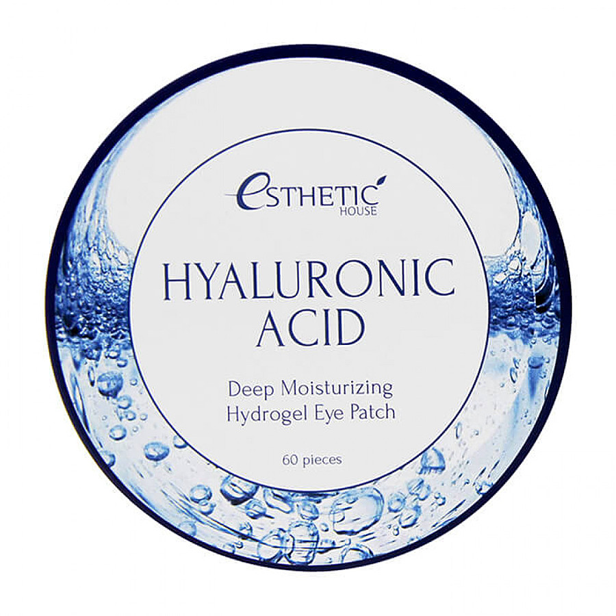 ESTHETIC HOUSE Hyaluronic Acid Hydrogel Eye Patch, 60шт. Патчи для век гидрогелевые увлажняющие с гиалуроновой кислотой