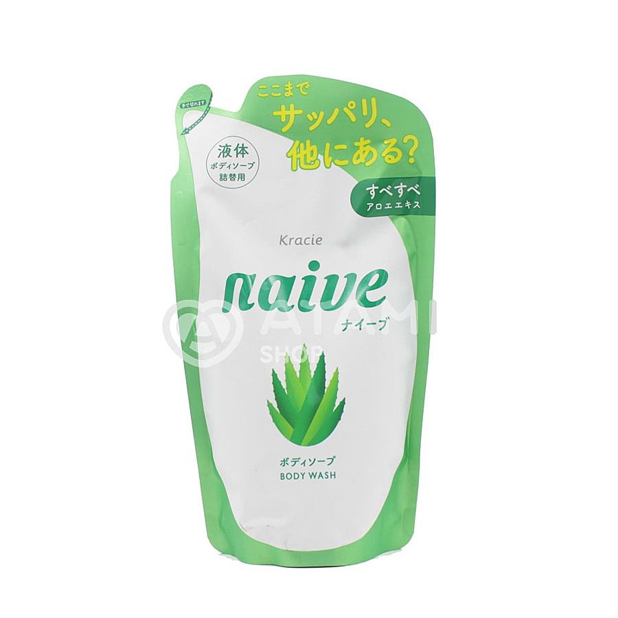 KRACIE Kracie Naive Body Wash Мыло жидкое для тела с экстрактом алоэ (запасной блок)