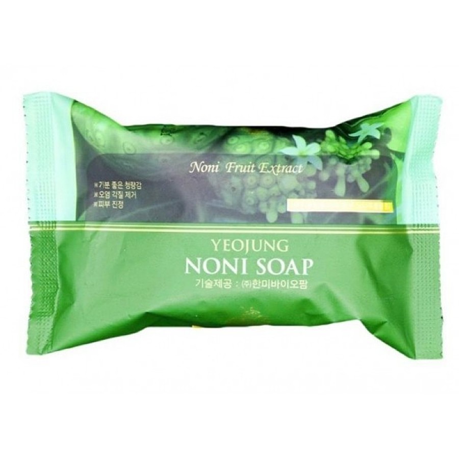 JUNO Yeojung Noni Peeling Soap, 120гр. Мыло для тела отшелушивающие с фруктом нони