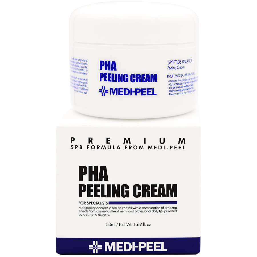 MEDI-PEEL Pha Peeling Cream, 50мл. Крем-пилинг для лица ночной с PHA-кислотами и комплексом пептидов