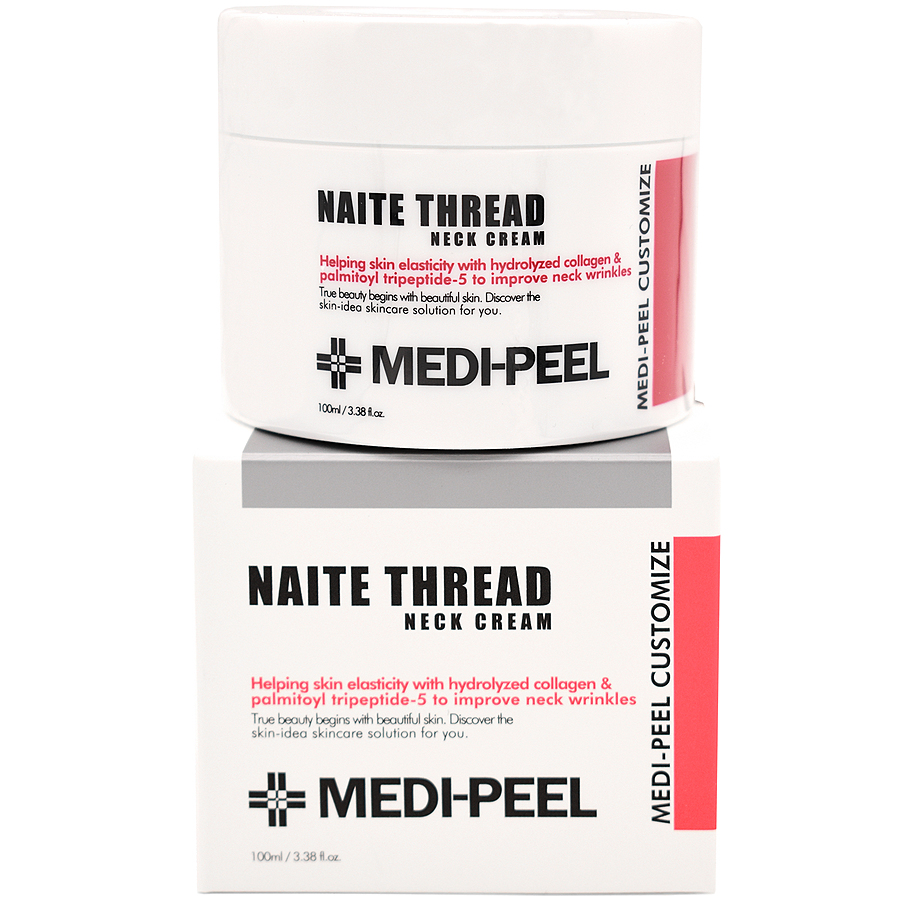 MEDI-PEEL Naite Thread Neck Cream, 100мл. Крем для шеи подтягивающий с пептидным комплексом