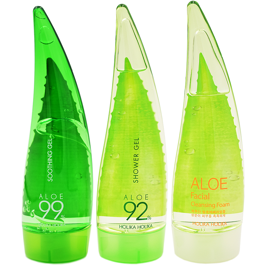 HOLIKA HOLIKA Jeju Aloe Face and Body Care Set Набор увлажняющих средств для лица и тела с высоким содержанием алоэ