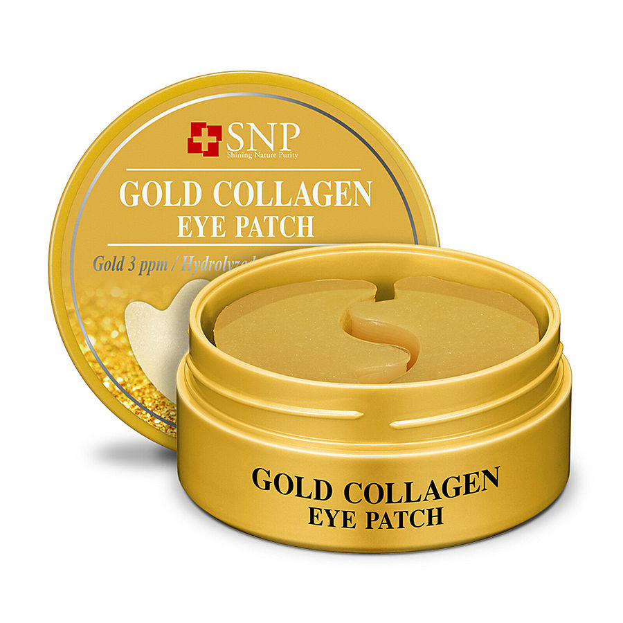SNP Gold Collagen Eye Patch, 60шт. Патчи для глаз гидрогелевые комплексного действия с золотом и коллагеном
