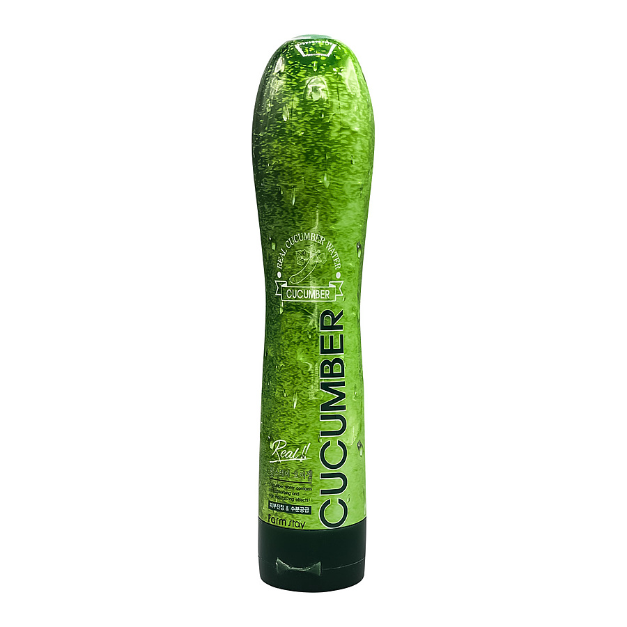FARMSTAY Real Cucumber Gel, 250мл. Гель многофункциональный увлажняющий с экстрактом огурца