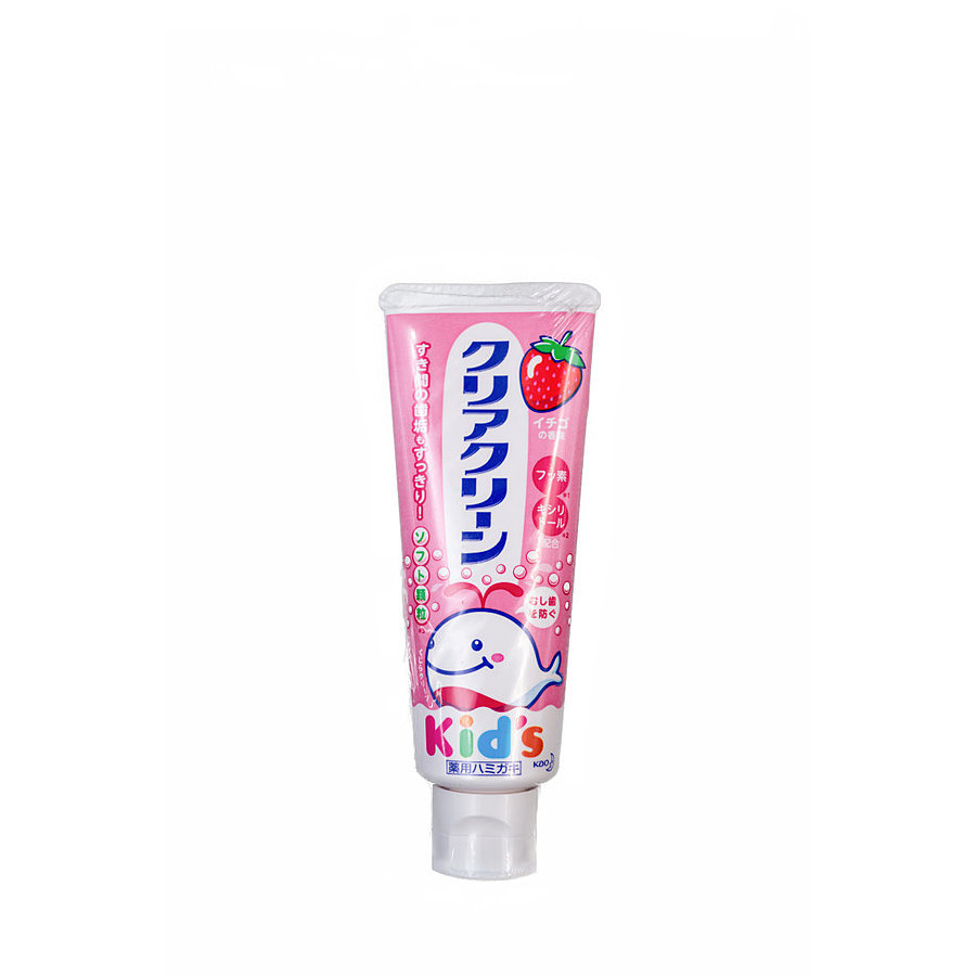 KAO Kao Clear Clean Strawberries, 70гр. Паста зубная для детей с мягкими микрогранулами со вкус клубники