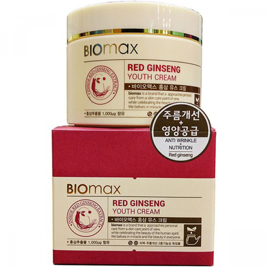 BIOMAX Red Ginseng Youth Cream, 100мл. Крем для лица омолаживающий с экстрактом красного женьшеня
