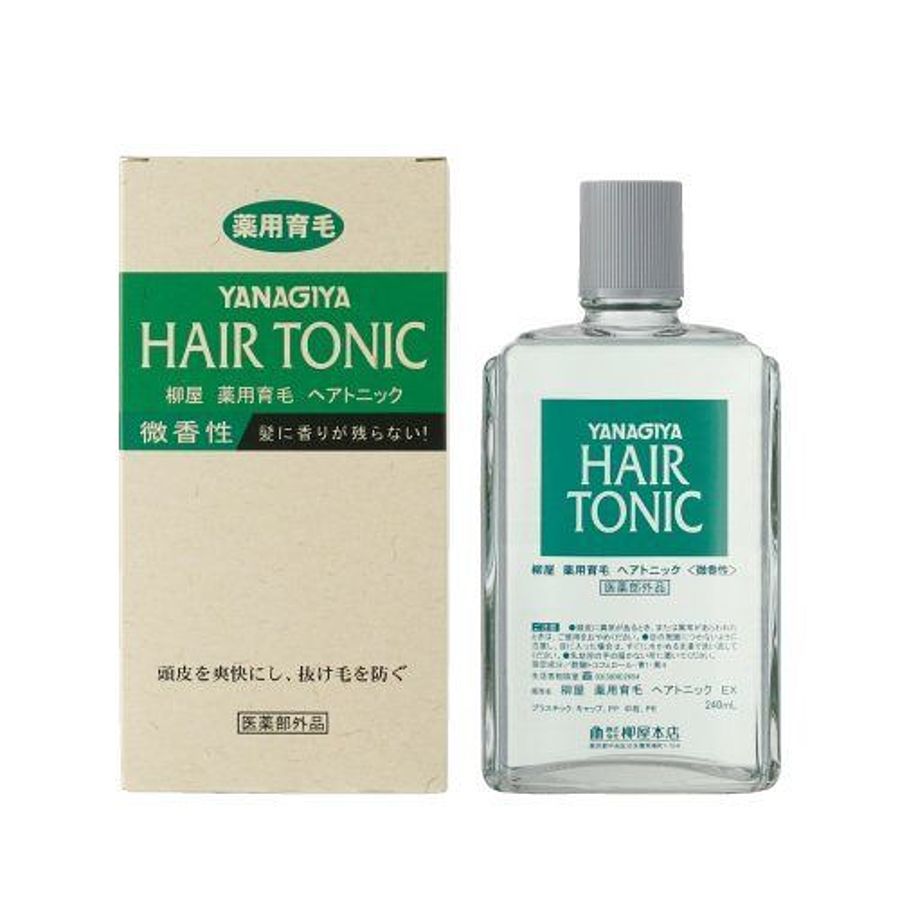 YANAGIYA Hair Tonic, 240 мл. Тоник для стимуляции роста волос с растительными экстрактами и освежающим ароматом