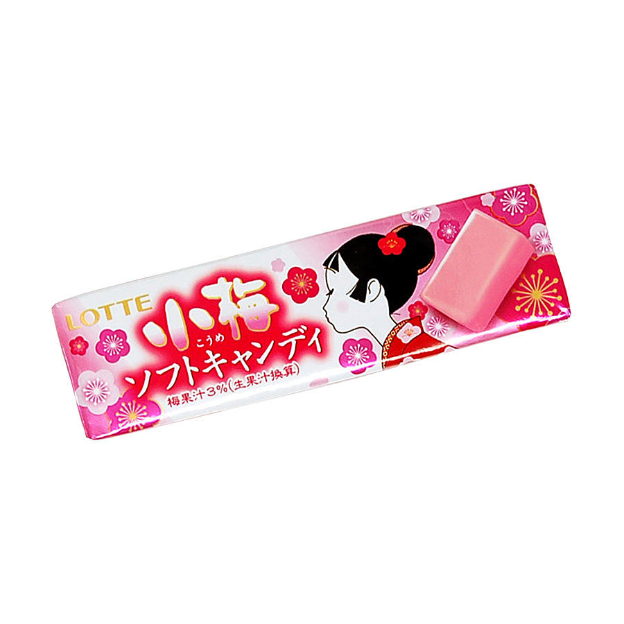 LOTTE Koume Soft Candy, 54гр. Мягкая жевательная конфета со вкусом японской сливы