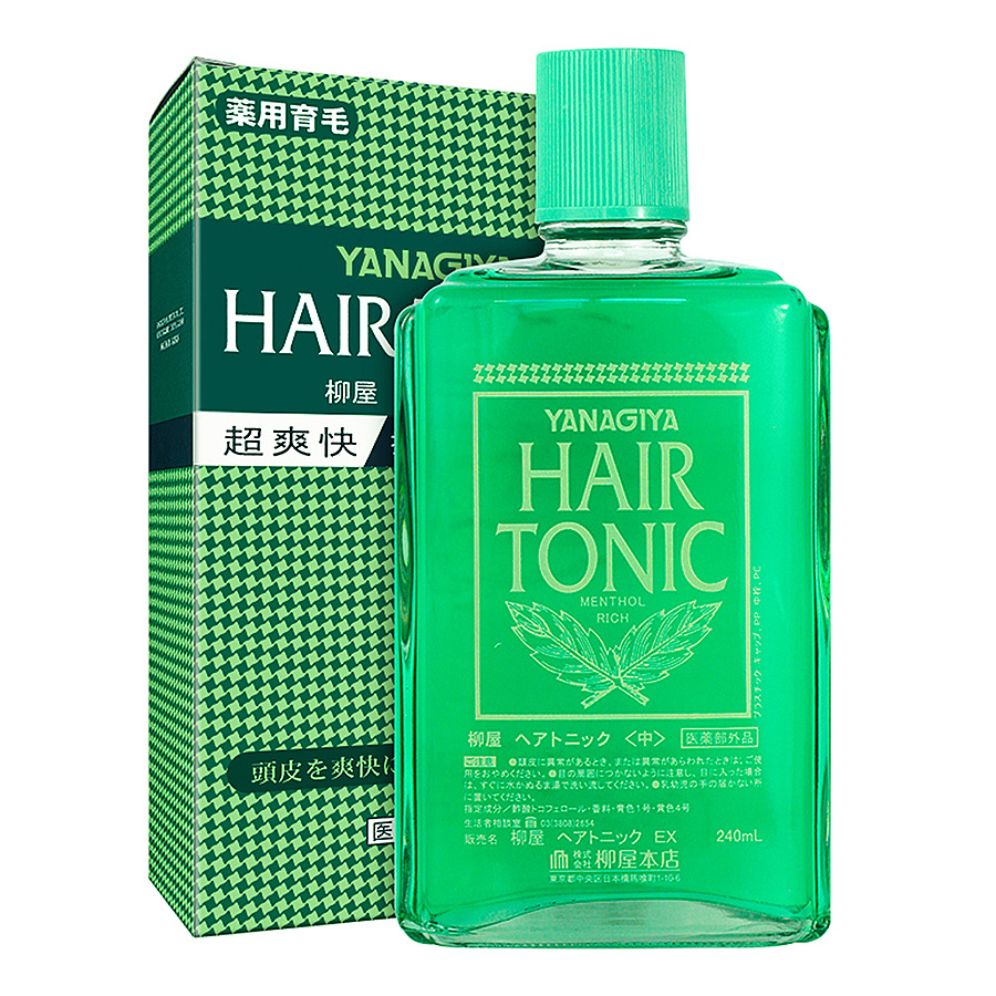 YANAGIYA Hair Tonic, 240мл. Тоник против выпадения волос с экстрактом женьшеня